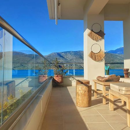 Boho Beach House In Itea-Delphi ภายนอก รูปภาพ