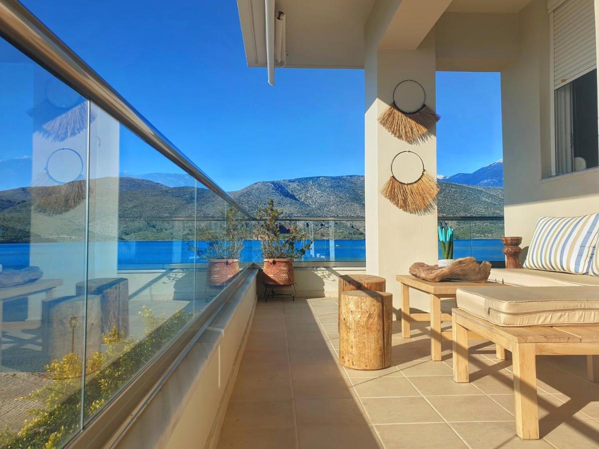 Boho Beach House In Itea-Delphi ภายนอก รูปภาพ